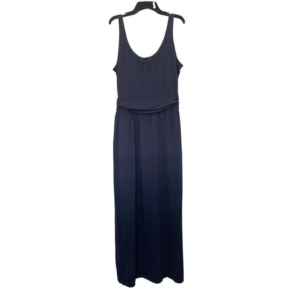 Columbia Women's Ruched Ombre Loungewear Maxi Dress 100% Cotton Size M